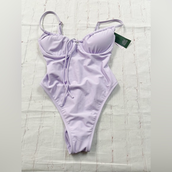 Wild Fable NWT Lilac one piece swimsuit extra cheeky - Picture 3 of 7